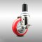 Service Caster 4 Inch 316SS Red Polyurethane Swivel 1-1/2 Inch Expanding Stem Caster Brake SCC-SS316EX20S414-PPUB-RED-TLB-112 - alternate 1